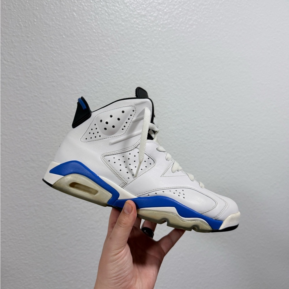 Jordan retro 6 white and blue